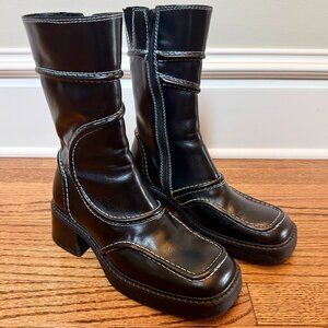 Miista Malene Black Leather Boots